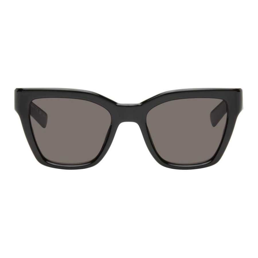 SAINT LAURENT 【Previous Season】logo-print square-frame sunglasses