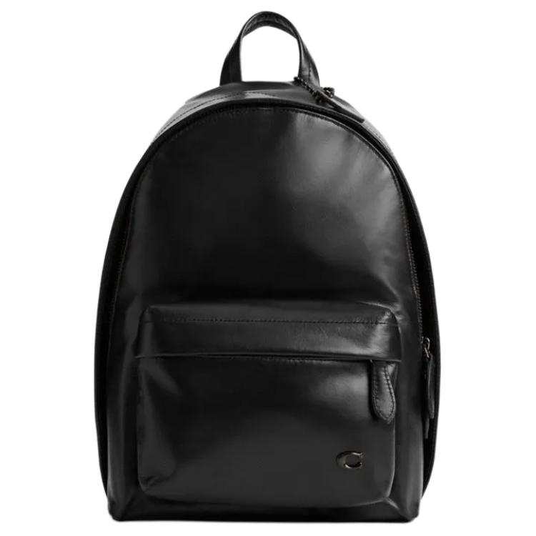 COACH COACH HALL Cow Leather Backpack Regular Small Size Unisex Black