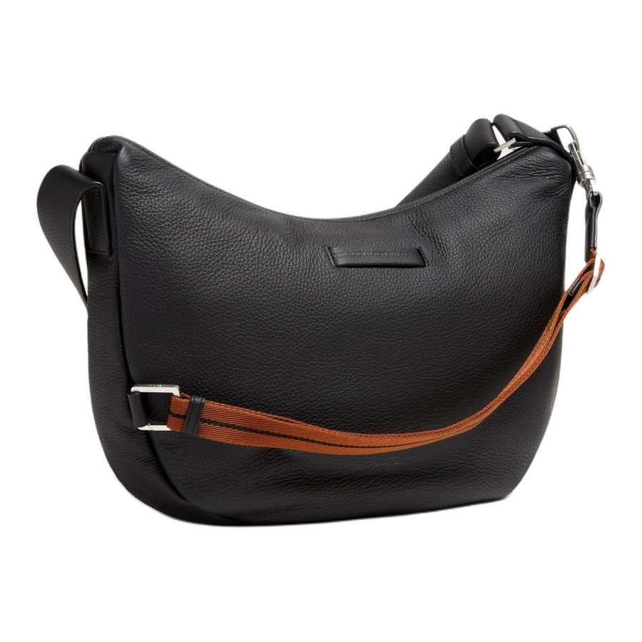 Ermenegildo Zegna Deerskin Crossbody Bag, Shoulder Bag Mini Men's Black