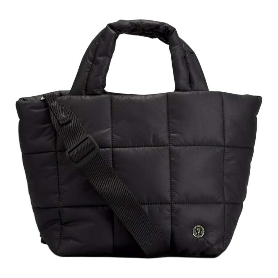 Lululemon Quilted Nylon Shoulder Bag, Crossbody Bag, Handbag Women's Black