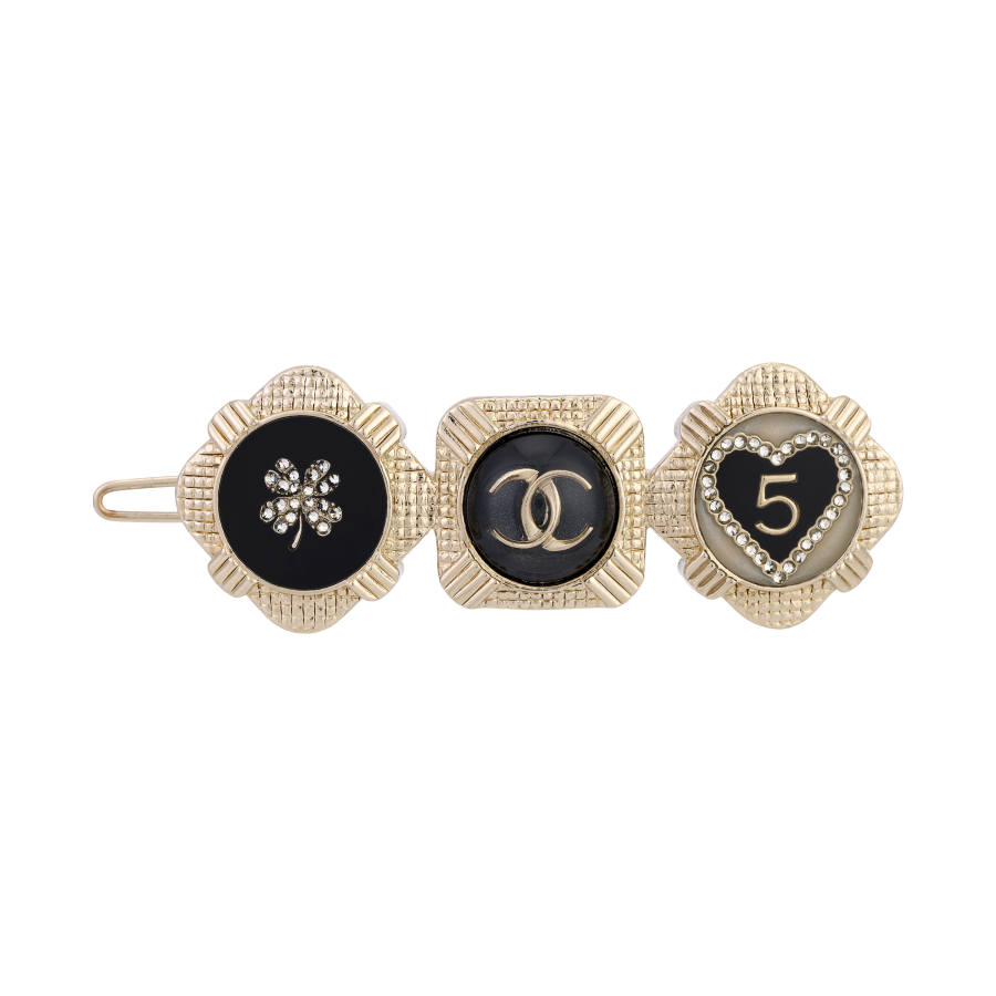 CHANEL Hair Clips Women's Gold