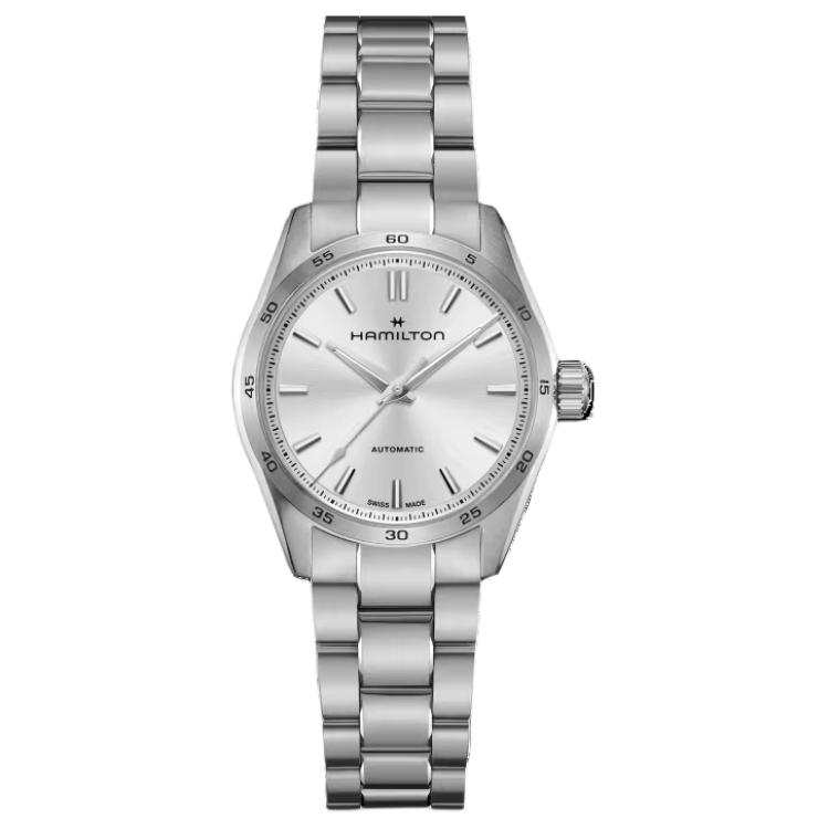 HAMILTON Jazz Series Automatic Mechanical Movement 100m Waterproof Unisex Watch 34mm Silver Dial