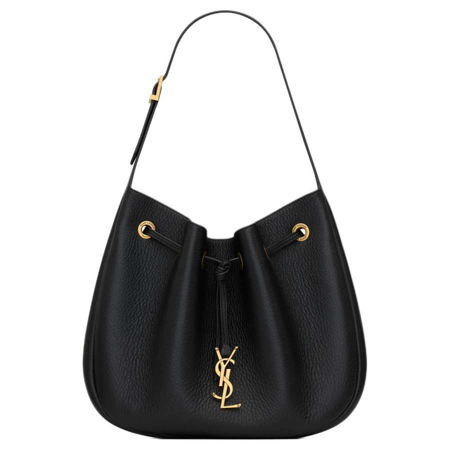 SAINT LAURENT Paris VII Small Hobo Leather Handbags