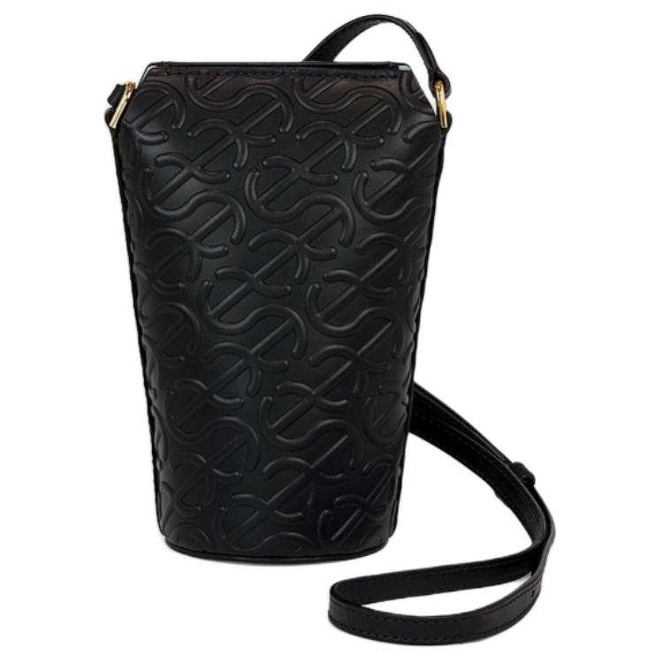 Ecco Cow Leather Shoulder Bag, Crossbody Bag Mini Women's Black