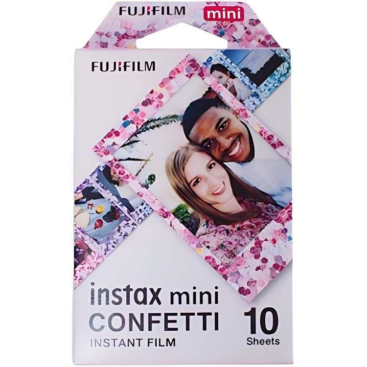 FUJIFILM INSTAX Instant Cameras Single Shot Mini Collection Confetti Rain Color Photo Paper