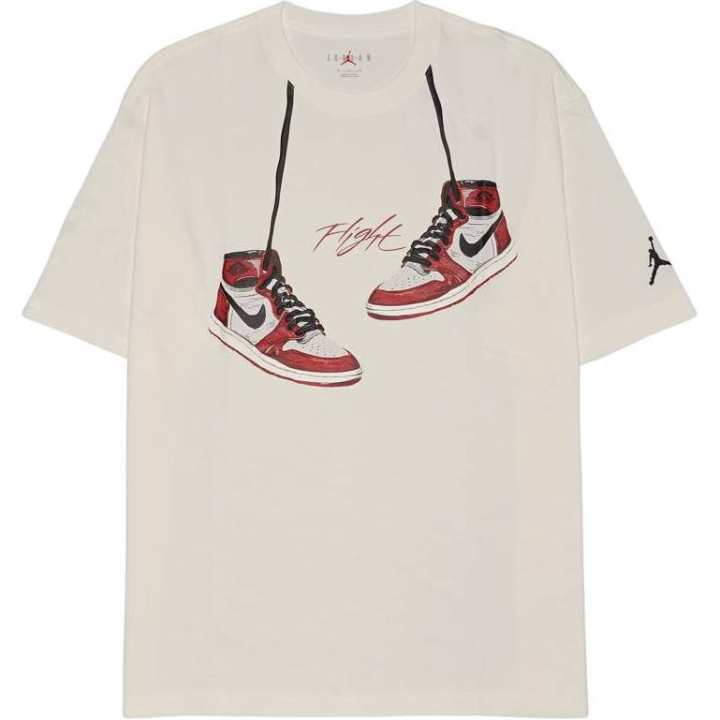 Jordan Jordan T Shirts Men's White Crew Neck Moderate