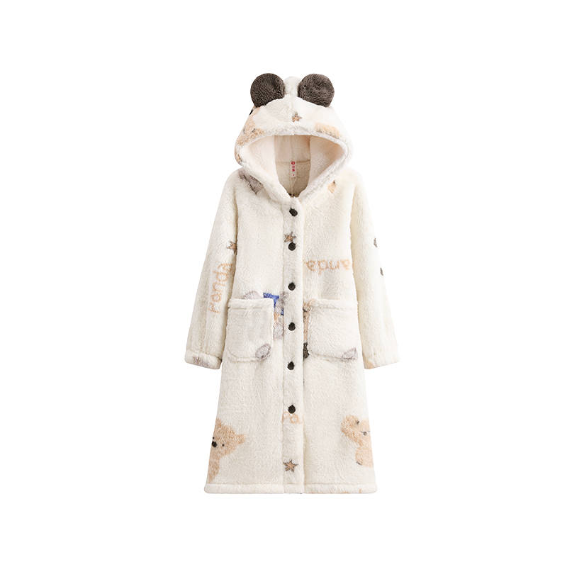 FENTENG FENTENG Sleep Robe Women's Apricot