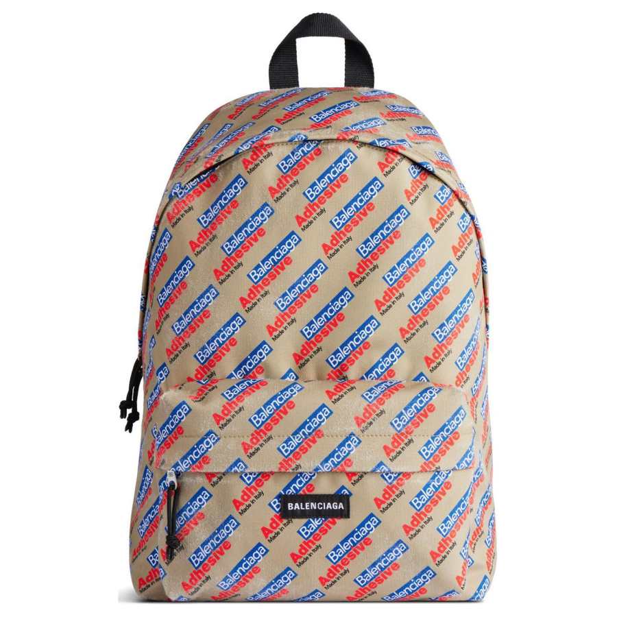 Balenciaga Logo Printed Zipped Backpack