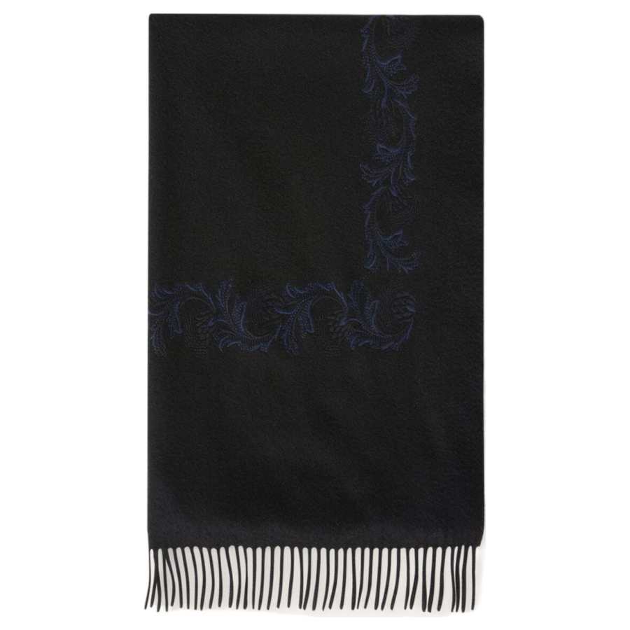 Loro Piana Cashmere Knit Scarves Women's Black