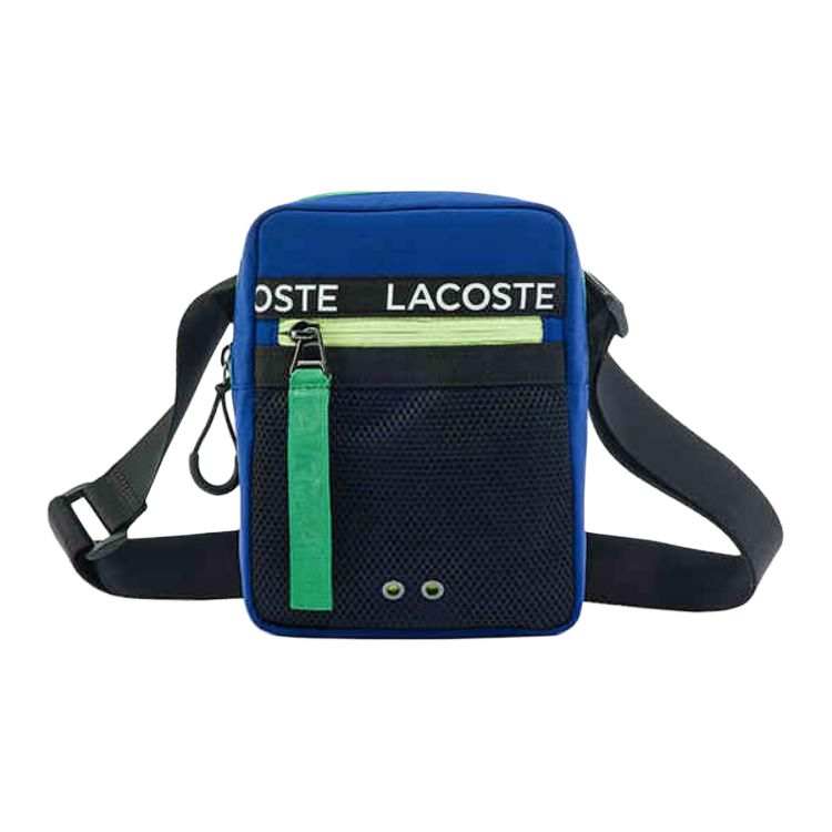 LACOSTE LACOSTE Polyamide Shoulder Bag, Crossbody Bag Medium Unisex Blue