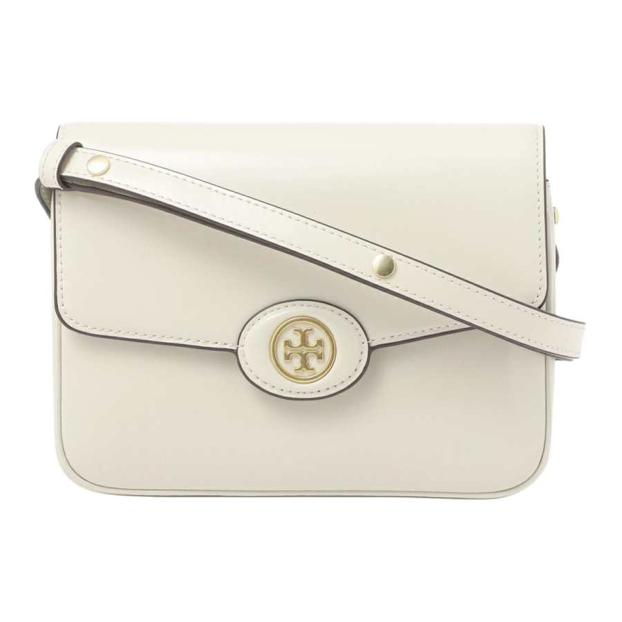 TORY BURCH Robinson Cow Split Leather Shoulder Bag, Crossbody Bag Women's Shea Yellow