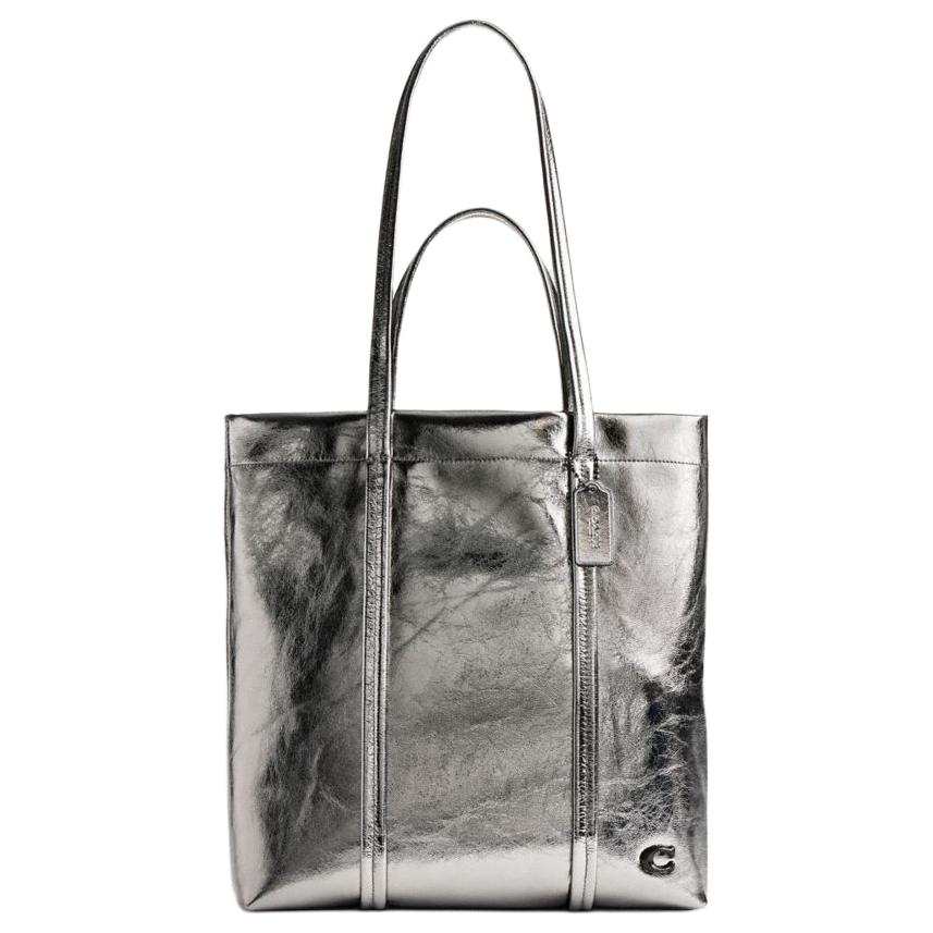 COACH Leather Tote Bag, Shopping Bag, Shoulder Bag, Handbag Large Men's Anthracite