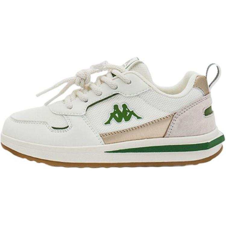 KAPPA KIDS Slip Resistant Abrasion Resistant Low top Kids Lifestyle Shoes White Green Teenagers
