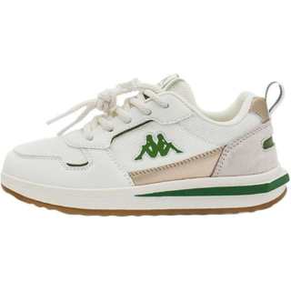 KAPPA KIDS Slip Resistant Abrasion Resistant Low top Kids Lifestyle Shoes White Green Teenagers
