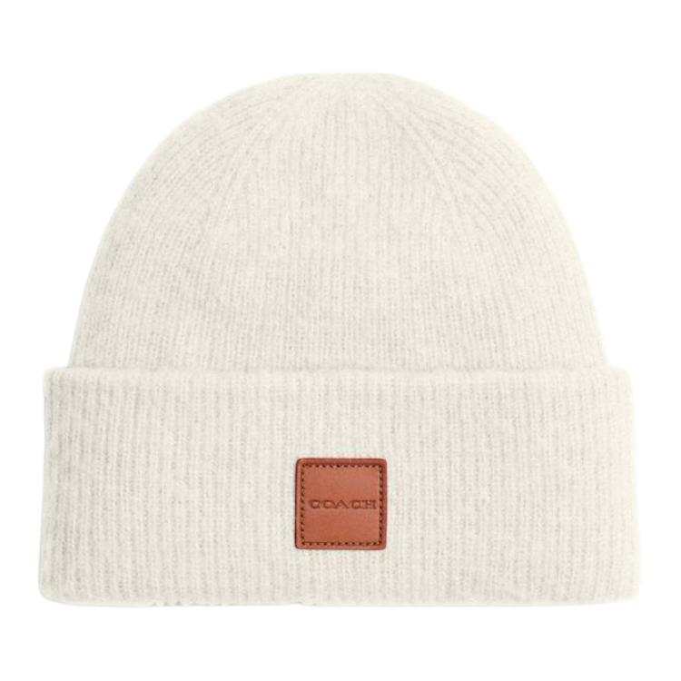 COACH COACH Nylon Beanies Men's White