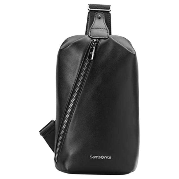 Samsonite SAMSONITE Cow Leather Sling Bag Small Men's Black