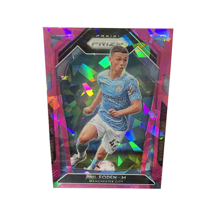 PANINI Premier League PRIZM Shredding Ice, England, Manchester City, Phil Foden, Player Card, Card Collection Pass