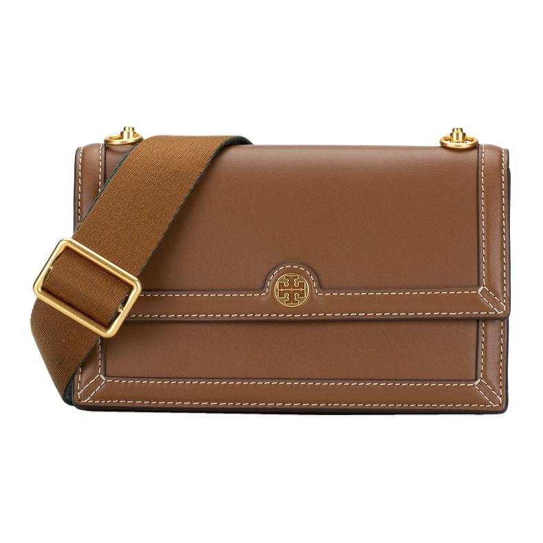 TORY BURCH T Monogram Leather Shoulder Bag, Crossbody Bag Mini Women's Brown