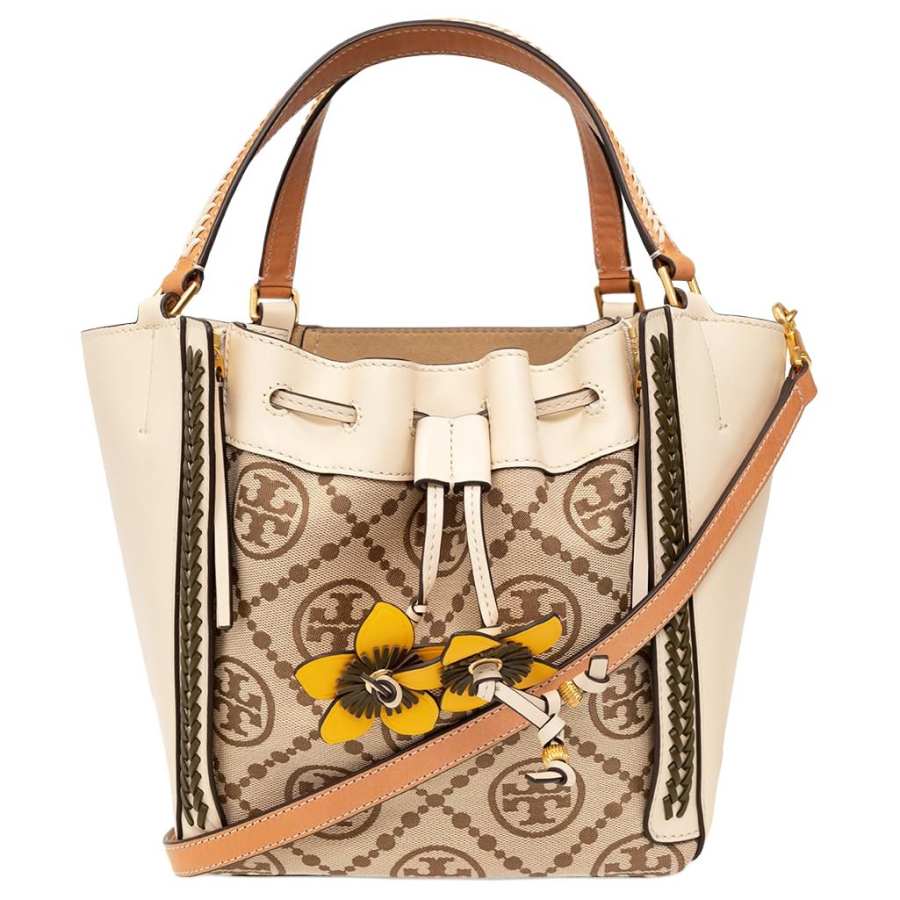 TORY BURCH McGraw Leather Shoulder Bag, Crossbody Bag, Handbag Women's Hazelnut