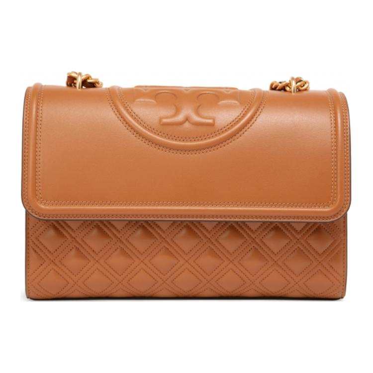TORY BURCH Sheepskin Crossbody Bag, Shoulder Bag Large Women's Brown