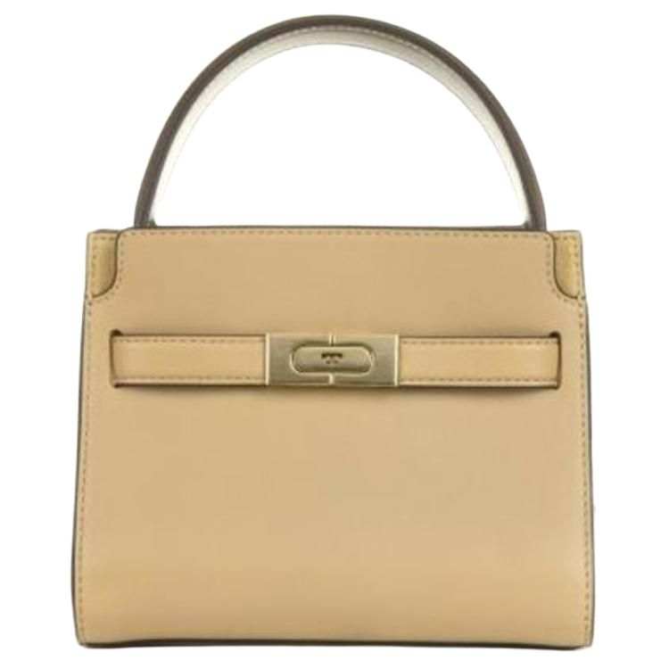 TORY BURCH TORY BURCH Lee Radziwill Petite Double Bag Dark Sand