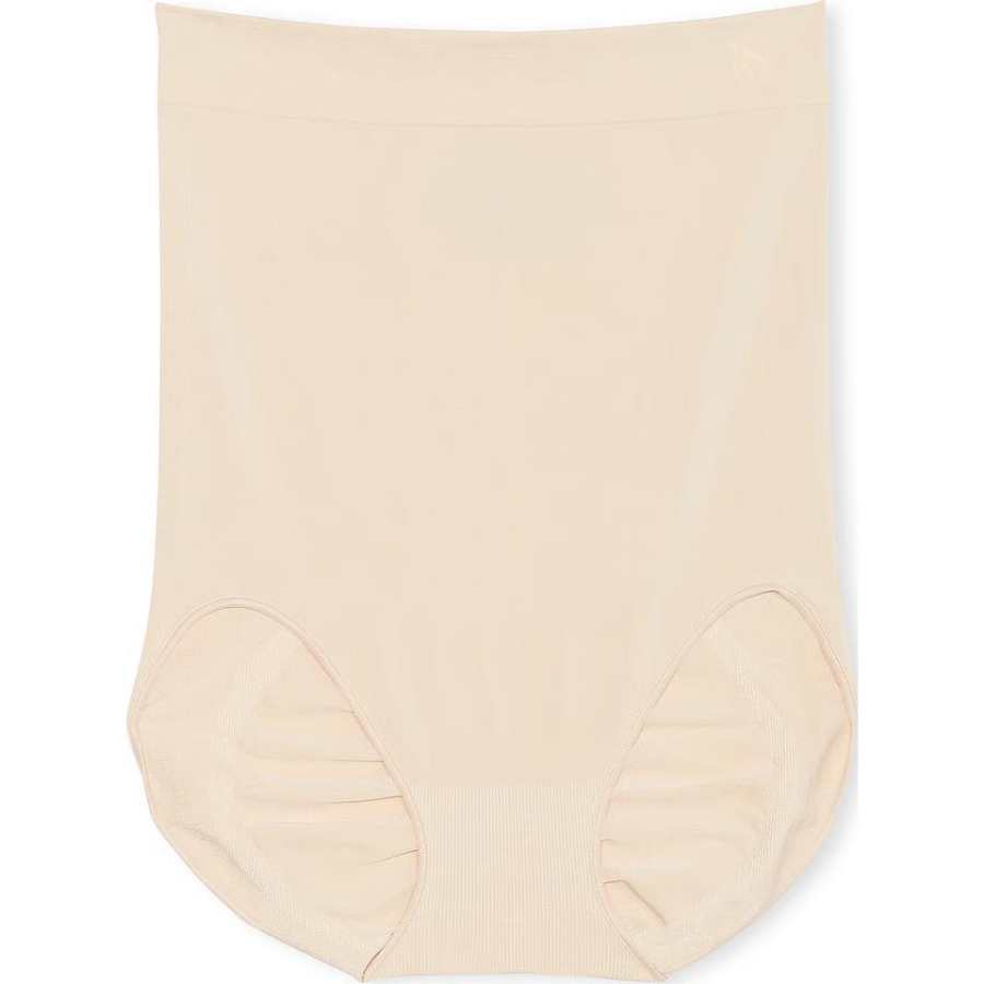 Victoria's Secret SeamlessShaping High Waist Brief Panty/Marzipan Shapewear Bottom Women's Almond Candy