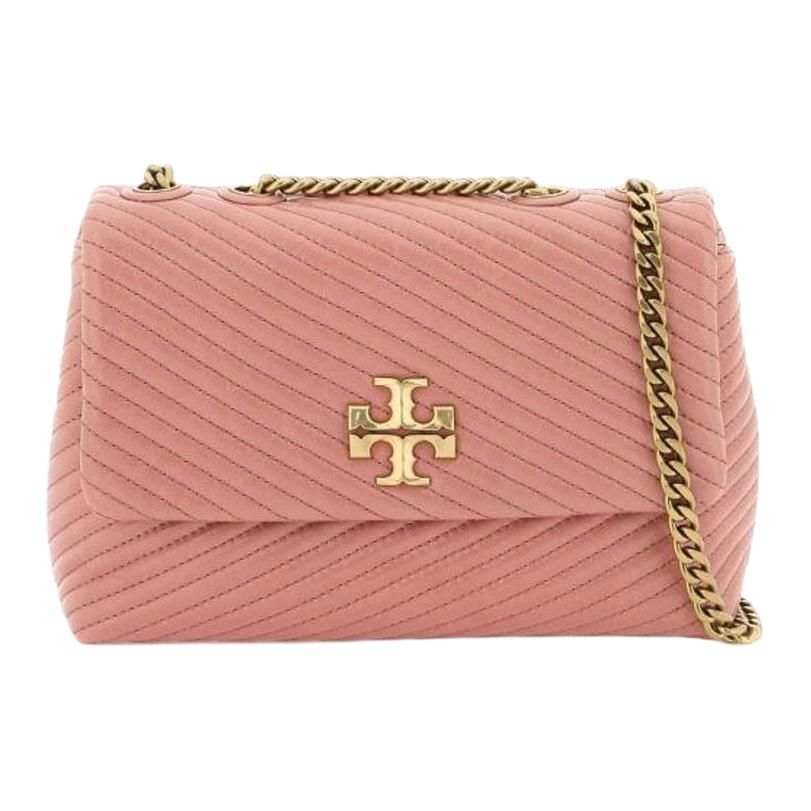 TORY BURCH Kira Leather Handbag, Shoulder Bag Small Women's Pink