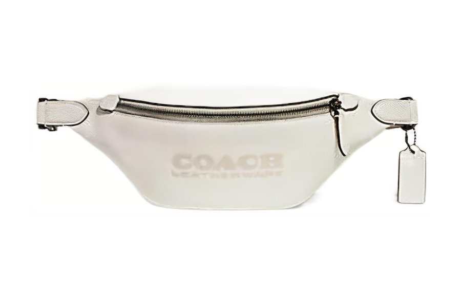 COACH Charter Leather Fanny Pack Large Women's White