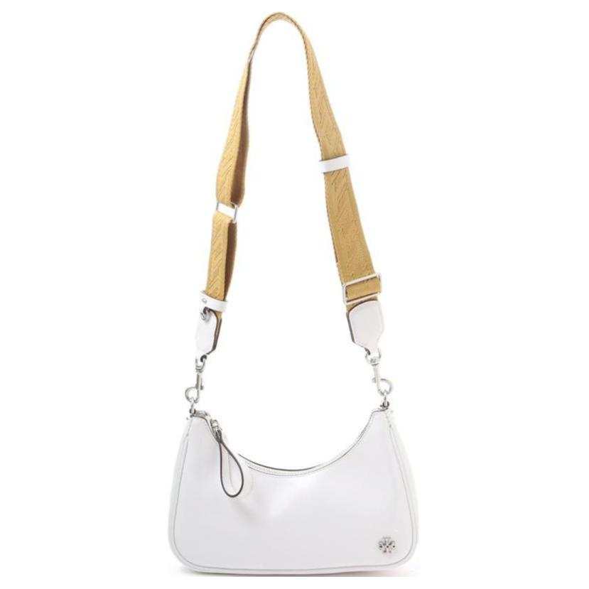 TORY BURCH Mercer Leather Shoulder Bag Small Women's White