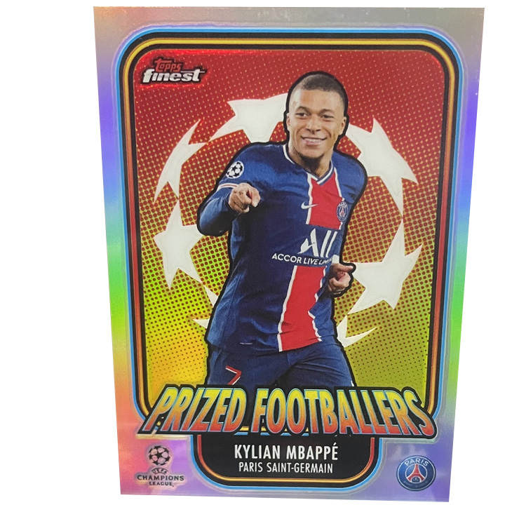 Topps UEFA Champions League FINEST Special Card, France, Paris, Real Madrid, Mbappé Sports Cards 1 Pc