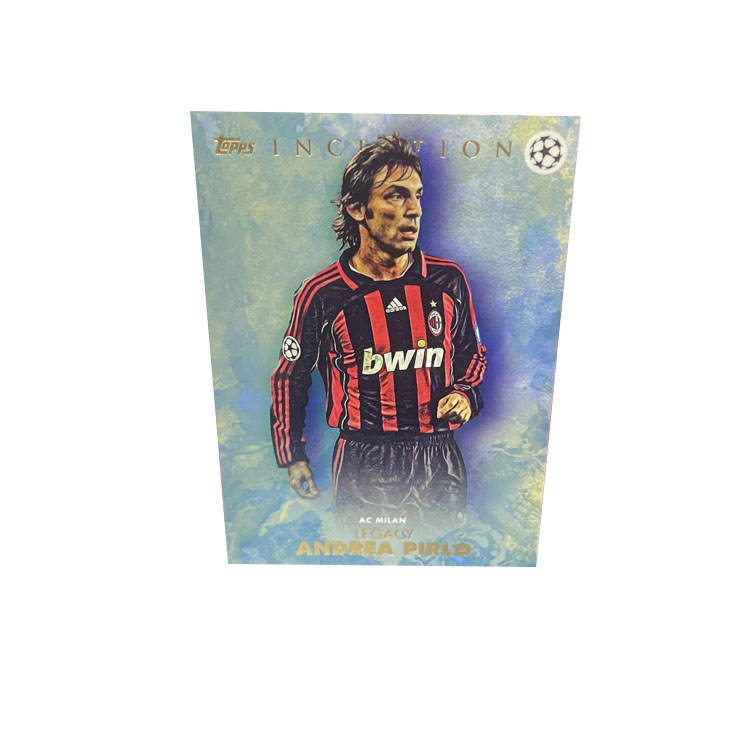 Topps Champions League Dream Space Italy Version AC Beige Blue Juventus Pirlo Player Card Accessible Sports Cards 1 Pc