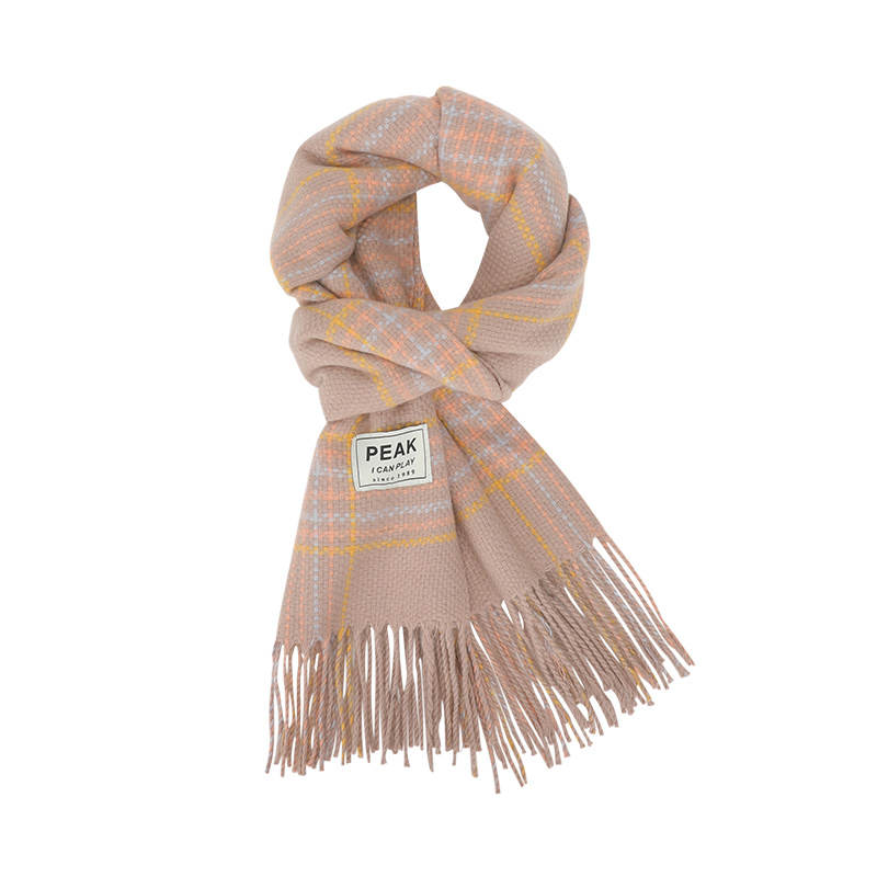 PEAK PEAK Knit Scarves Unisex Gull Gray, Coffee