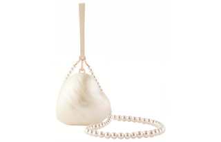 SIMONE ROCHA Calfskin Detail Heart Shaped Bag, Shoulder Bag, Crossbody Bag, Handbag Mini Women's White