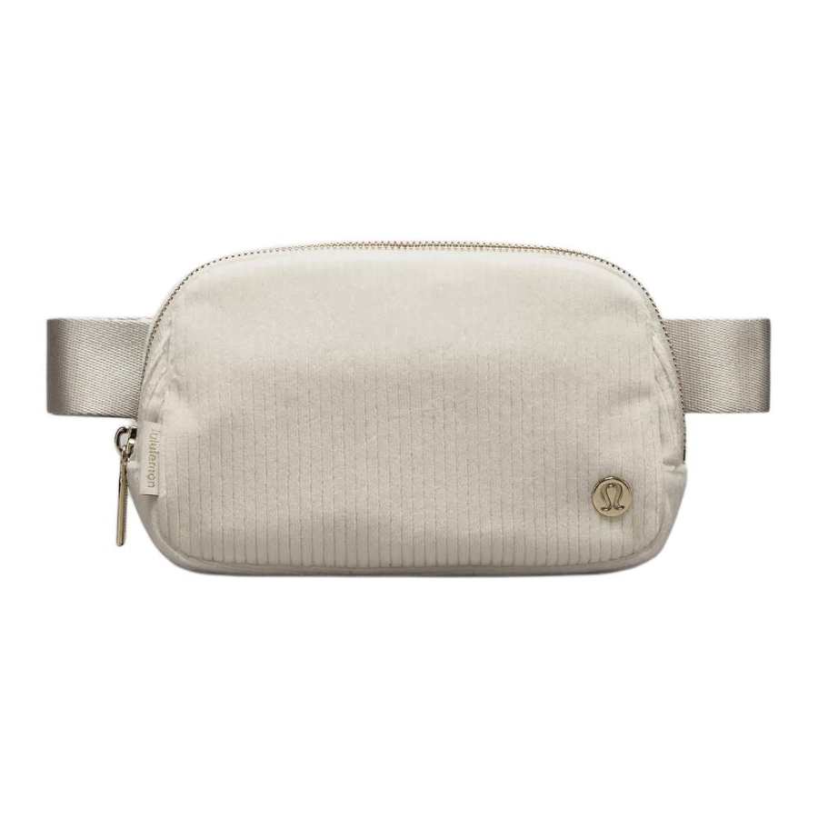 Lululemon Cotton One Shoulder Crossbody Fanny Pack Women's Bone & Gold