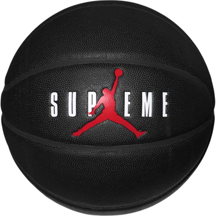 Jordan Jordan x Supreme Synthetic Leather Basketball Black 7 Size Training