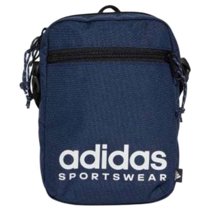 Adidas Adidas Polyester Shoulder Bag, Crossbody Bag Unisex Marine Blue