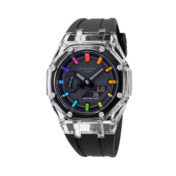 CASIO CASIO Unisex Liquid Crystal/Analog Dual Display Series Black Watch