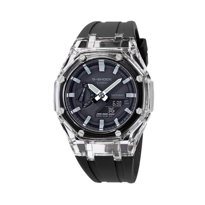 CASIO CASIO Unisex Liquid Crystal/Analog Dual Display Series Black Watch