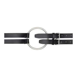Ann Demeulemeester Leather Belts Women's Black Width 2.5CM