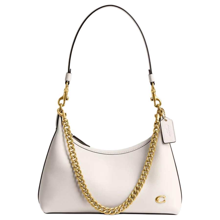 COACH Juliet Cow Leather One Shoulder Handbag Medium Women's Chalk