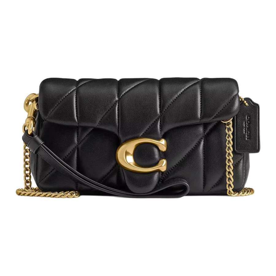 COACH Tabby Nappa Leather Crossbody Bags Small Women's Black