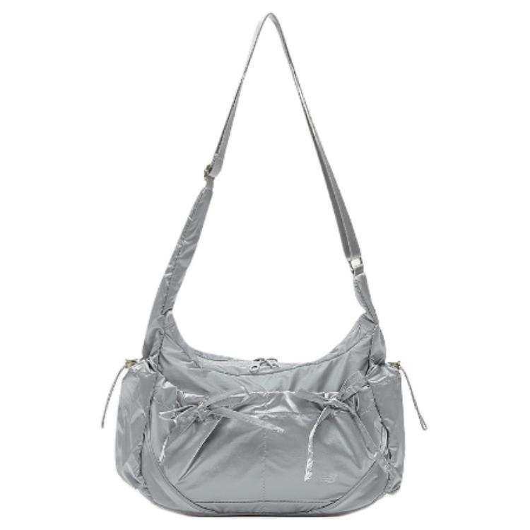 New Balance New Balance Nylon Shoulder Bag, Crossbody Bag Regular Women's Silver