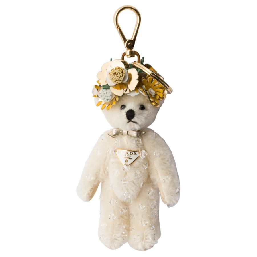PRADA PRADA Metal Charms Women's White