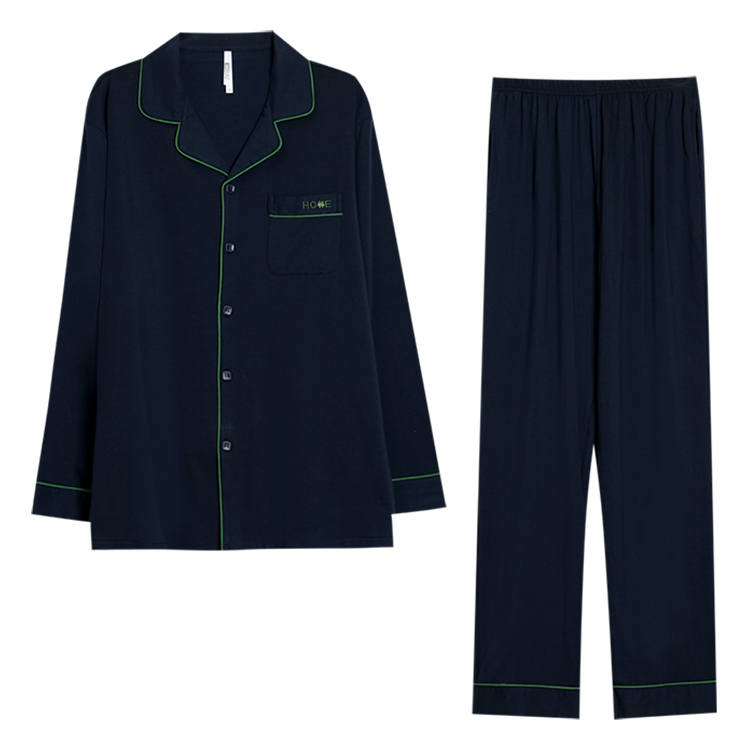 HONGDOUJUJIA Pajama Set Men's Dark Sky Blue
