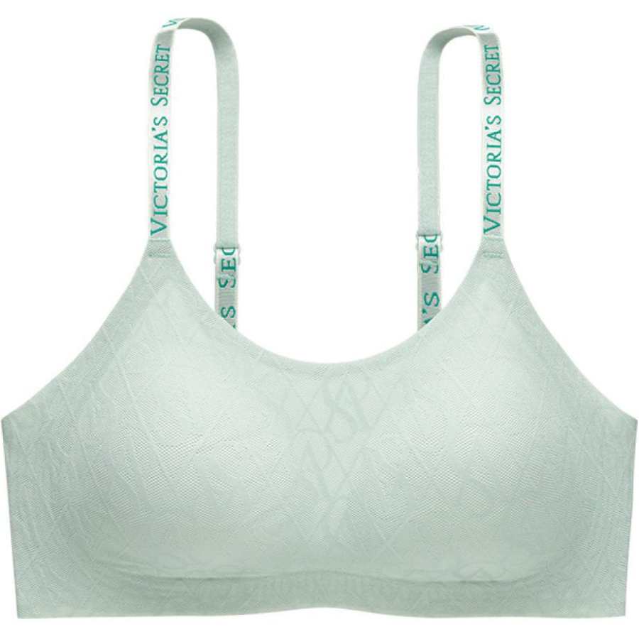 Victoria's Secret Bra Women's Gray Green