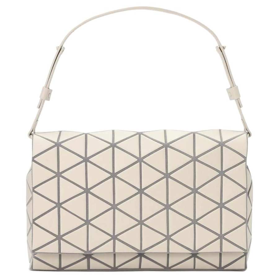ISSEY MIYAKE Artificial Leather Handbag Women's Ivory