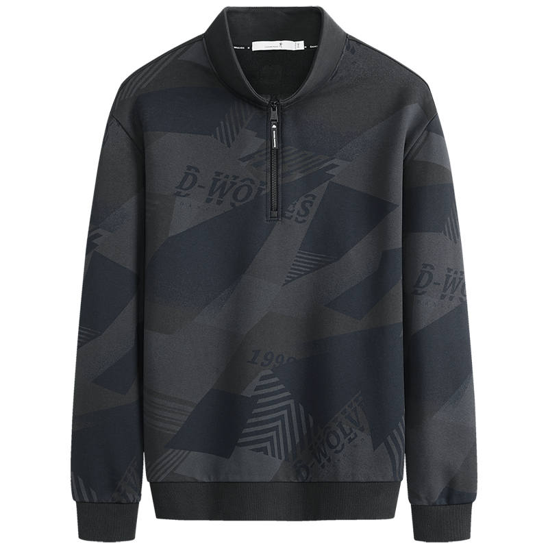 YULANGGONGWU Sweatshirt Men's Dark Gray