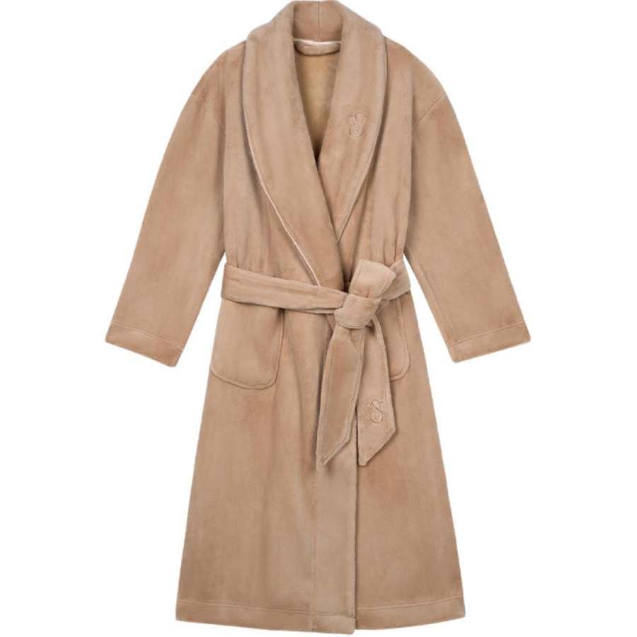 Victoria's Secret THE MIX Comfortable Soft Velvet Lace Up Home Thickened And Fleece Lined For Warmth Sleep Robe Women's