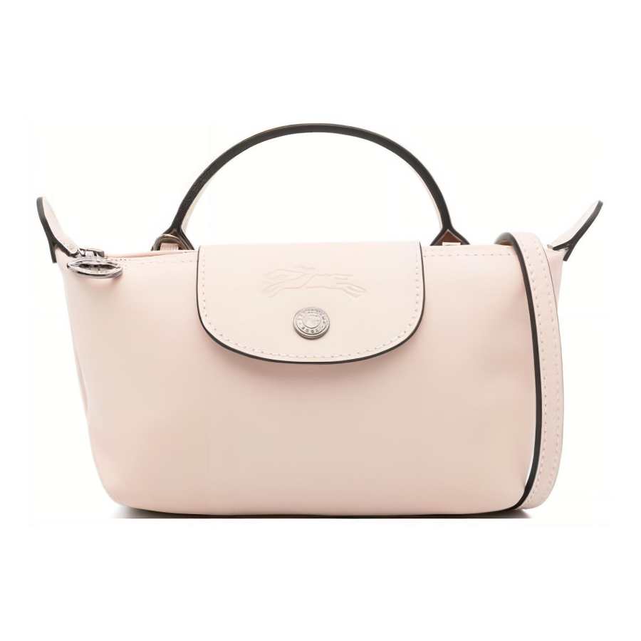 LONGCHAMP Cow Leather Crossbody Bag, Shoulder Bag, Handbag Women's Nude