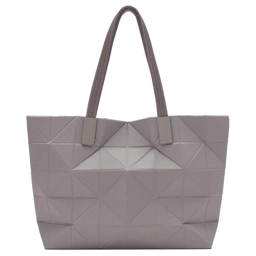 ISSEY MIYAKE Polyester Tote Bag, Shopping Bag, Shoulder Bag, Handbag Large Unisex Gray